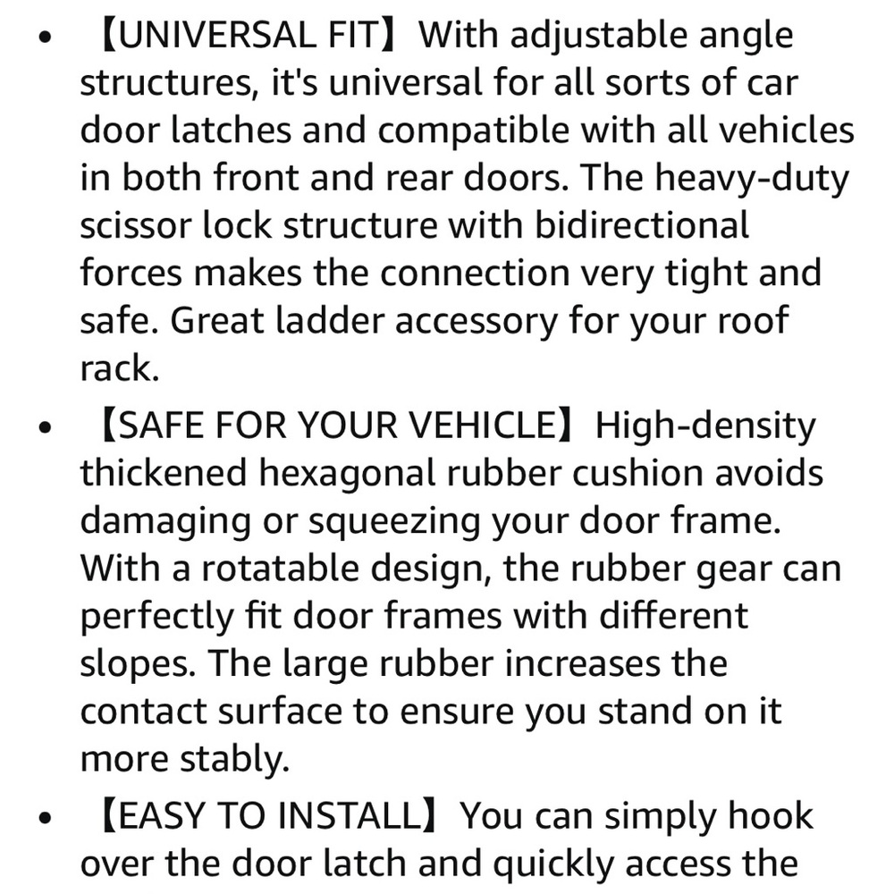 Tooenjoy Universal Fit Car Door Step. - Picture 7 of 9